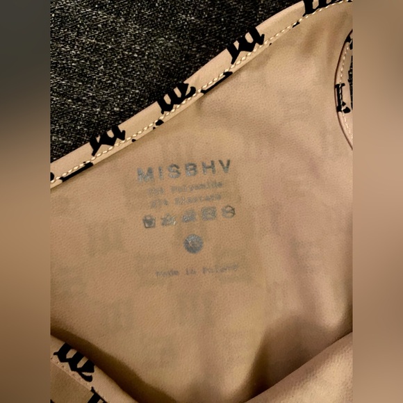 MISBHV Monogram One-Shoulder Bodysuit/ Swimsuit XS - Picture 2 of 3